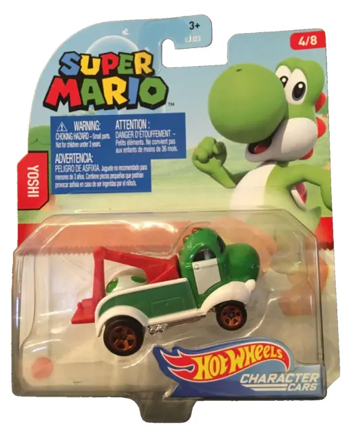 Hot Wheels Character Car - YOSHI - Super Mario Diecast **BN**