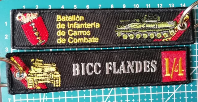 Llavero BICC FLANDES BATALLÓN DE INFANTERÍA DE CARROS DE COMBATE EJÉRCITO ESPAÑA