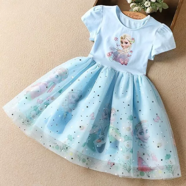 Vestito bambina principessa Frozen Vestitino abito bambine