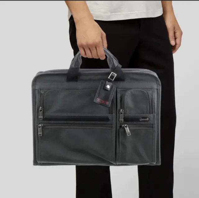 Tumi Alpha 2 Compact Large Screen Briefcase Laptop Bag Ballistic Nylon  $550.