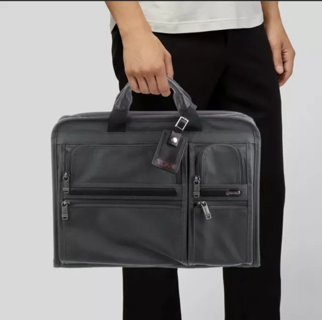 Tumi Alpha 2 Compact Large Screen Briefcase Laptop Bag Ballistic Nylon  $550.