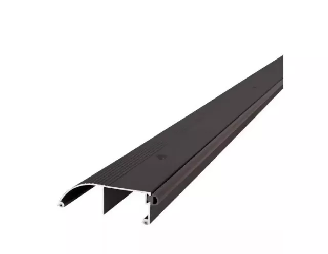 M-D Building Products 3-3/8" x 1" x 36" Bronze Aluminum & Vinyl Door Threshold