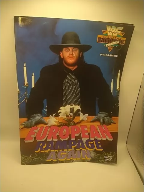 Wwf European Rampage Tour Again 1992 Programme Wembley Uk undertaker wwe