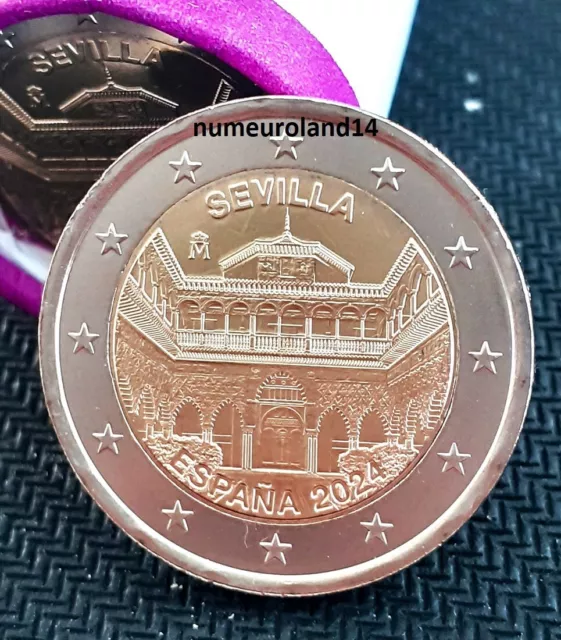 DISPO 2 euro ESPAGNE 2024 Commémo. Cathédrale de Séville. Envoi en suivi