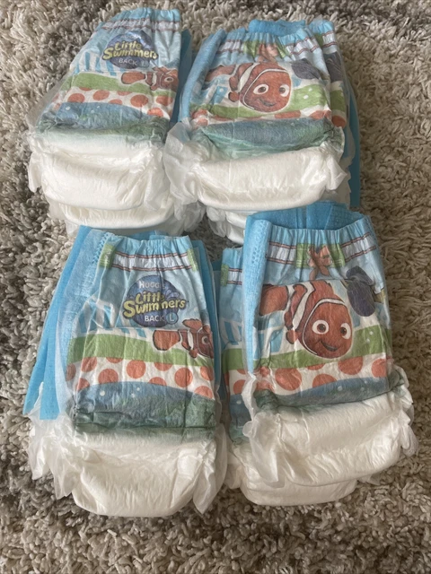 NEW Huggies LITTLE Swimmers 11 CT Sz LARGE 32+ lbs NEMO Swimpants