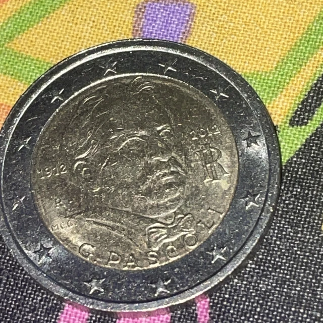 Moneta Rara MONETA DA 2 euro rara Di Giovanni Pascoli EUR 2.000,00 - PicClick IT