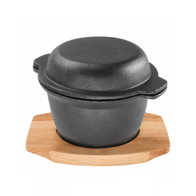 100% Genuine! PYROSTONE by PYROLUX 11.8cm Garlic Pot with Maple Tray! RRP $53.95