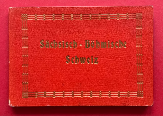 Leporello Album 30 x AK Sächsisch Böhmische Schweiz um 1910 Wehlen  ( 121618