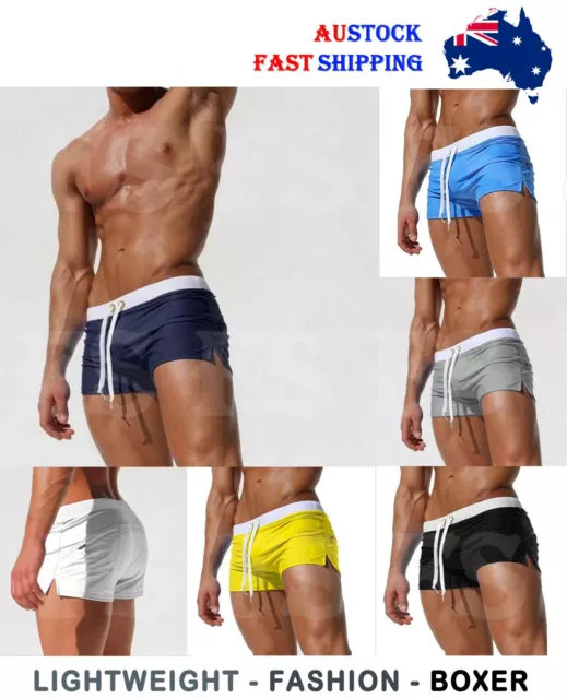 Mens Summer Swim Shorts Swimwear Swimming Underwear Boxer Pants Beach Sports