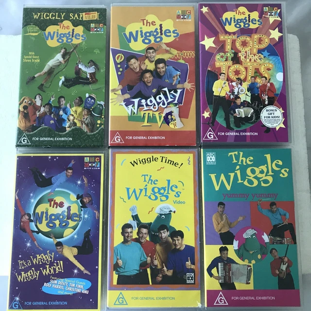 THE WIGGLES VHS Bundle Bulk Rare Original Cast Vintage Wiggly TV ABC ...