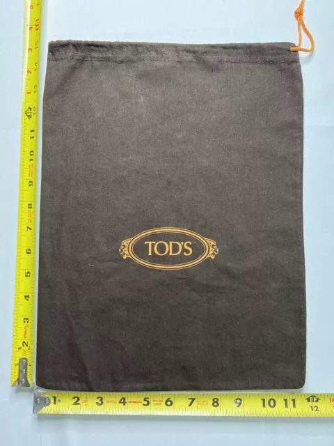 Tods Dust Bag Shoe Cover Pouch 11.5 x 15