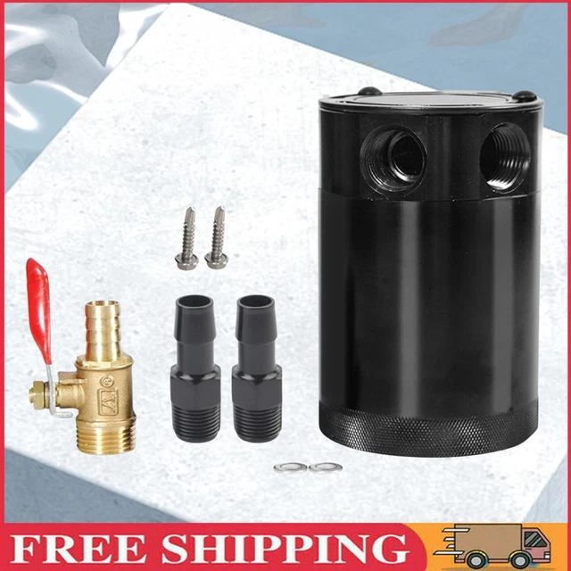 Separatore respiro 2 porte serbatoio collezione sconcertato universale auto (valvola 2 fori)