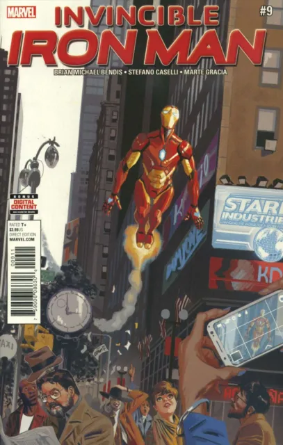 Invincible Iron Man (3rd Series) #9 VF; Marvel | Bendis Ironheart Riri Williams
