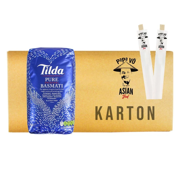 10kg (5x2kg) Tilda Basmati Reis Basmatireis Langkorn Basmati Rice
