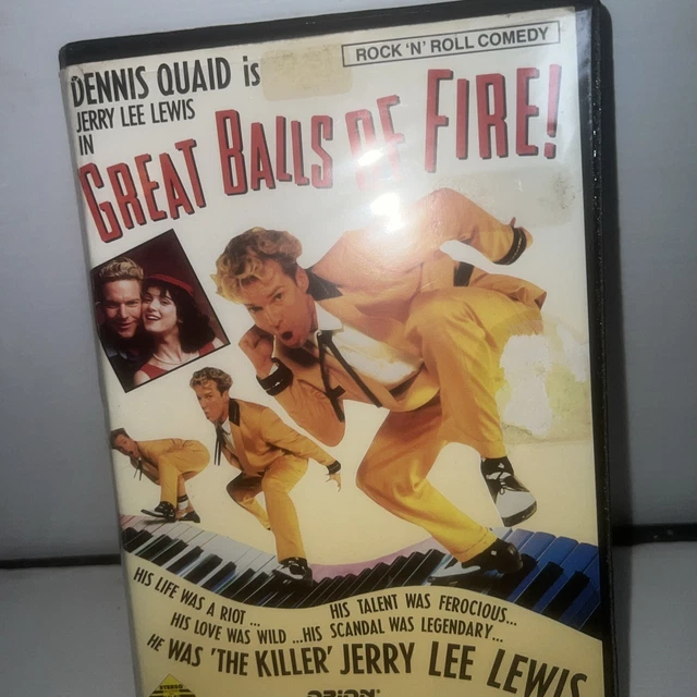 GREAT BALLS OF Fire VHS Video Tape Clam Shell VINTAGE £9.30 PicClick UK