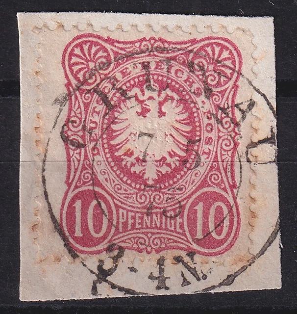 64943) GRUNAU Westpreußen 1875 nachverwendeter Preußen-Stempel
