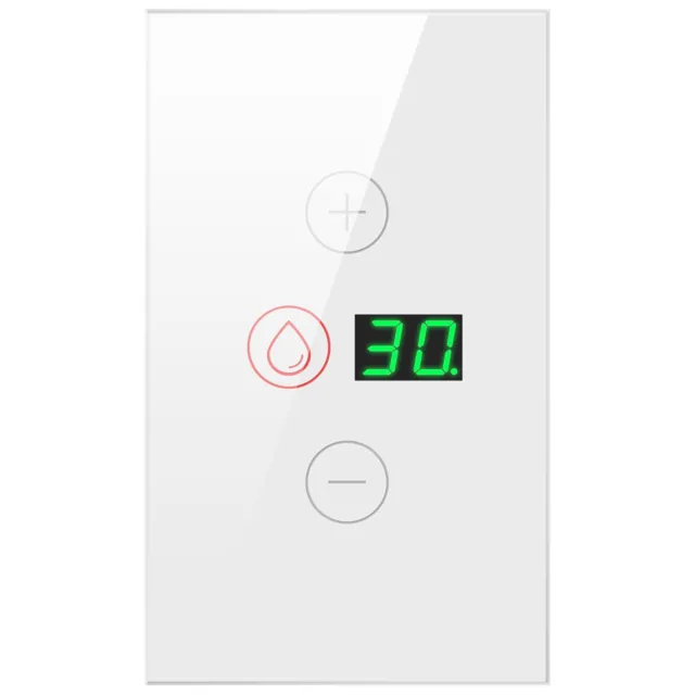 WiFi Water Heater Control with Power Statistics and Countdown Button