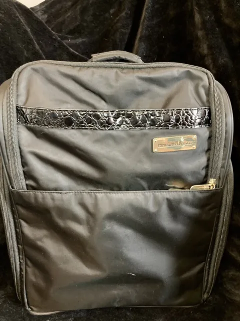 New Black Nylon Samantha Brown Backpack Travel Bag