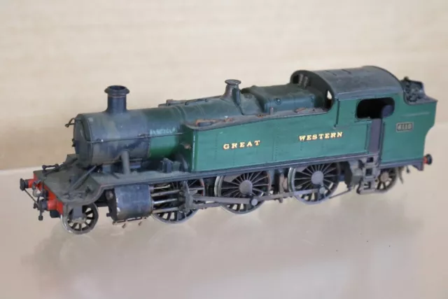 AIRFIX KIT BUILT WEATHERED GW GWR 2-6-2 PRAIRIE CLASS 61XX LOCOMOTIVE 6113 ne