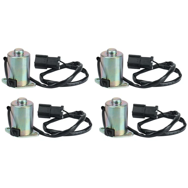 4X for Komatsu PC200-6 (6D102) Safety Lock Rotary Rotary Solenoid Part Numb Q8A4