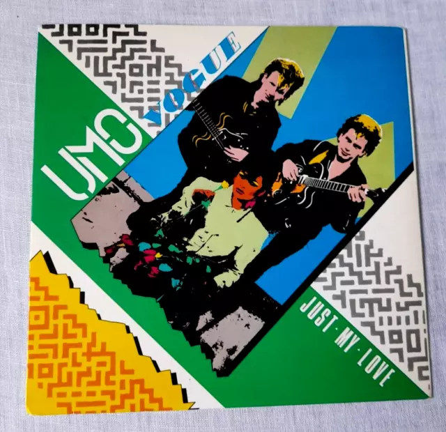 UMO VOGUE UK  7" Single 45 JUST MY LOVE Synth Pop New Wave Electronic