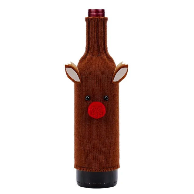 Wine Bottle Bag Cover Stockings Decoration Sock Santa Xmas Gift Christmas Party