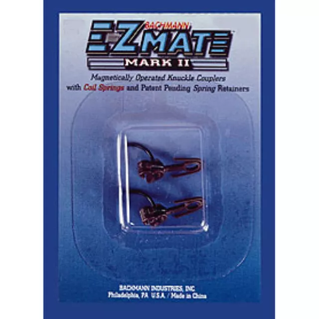 Bachmann USA EZ Mate MkII Mag Knuckle Over Shank Medium (12 Pair/Card) HO 78022