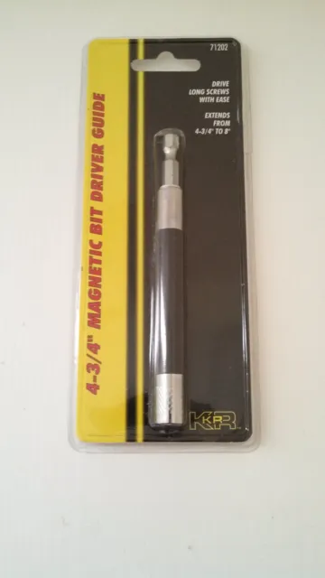 KR Tools 4 3/4" Magnetic Bit Driver Guide #71202 NEW FREE SHIP