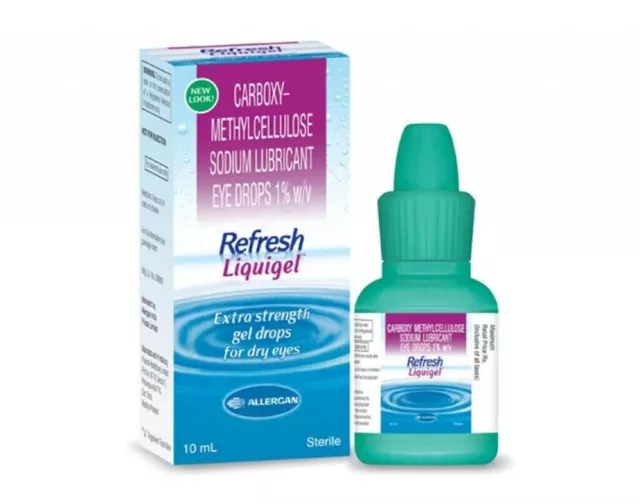 3 paquets de 10 ml de gel lubrifiant pour les yeux REFRESH LIQUIGEL au...
