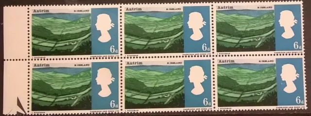 GB Stamps Landscapes. W86c. 6d. Retouched with Misaligned 'D'. Unmounted Mint