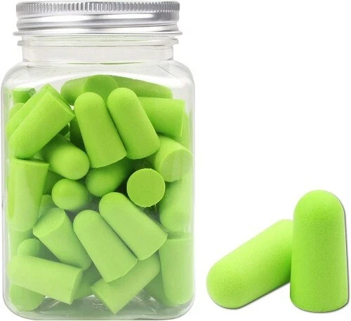 60 pair Ear Plugs Noise Reduction Cancelling Foam Soft