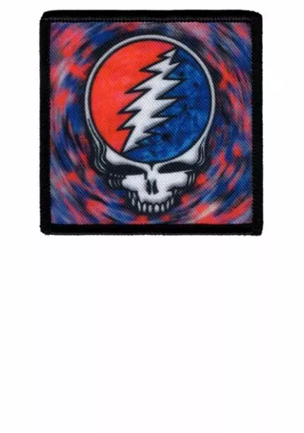 Grateful Dead - Steal Your Face Swirl - Embroidered Patch - Brand New Music 5295