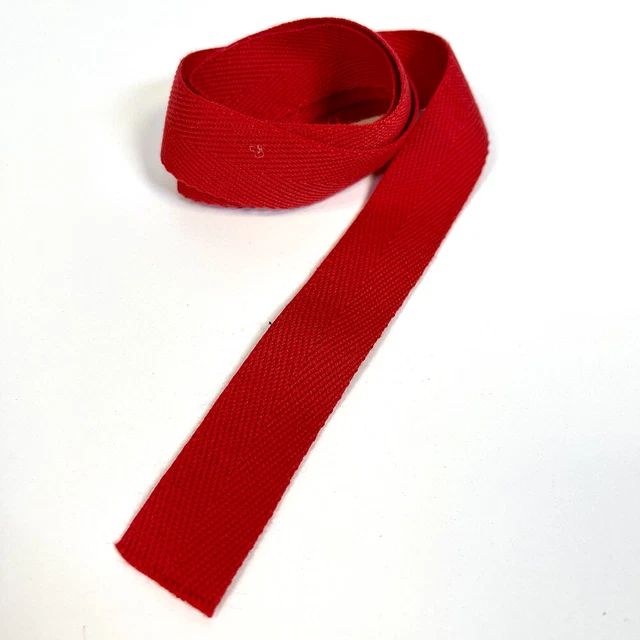 Starkes & strapazierfähiges Acrylgurtband - 38 mm breit - rot - pro Meter