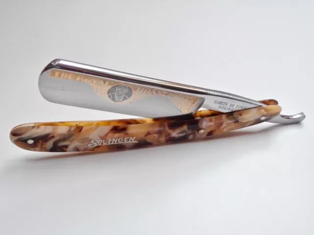 Rasiermesser 7/8" Cabeza de Zorro Exotic SOLINGEN TOP Straight Razor Mann & Fed!