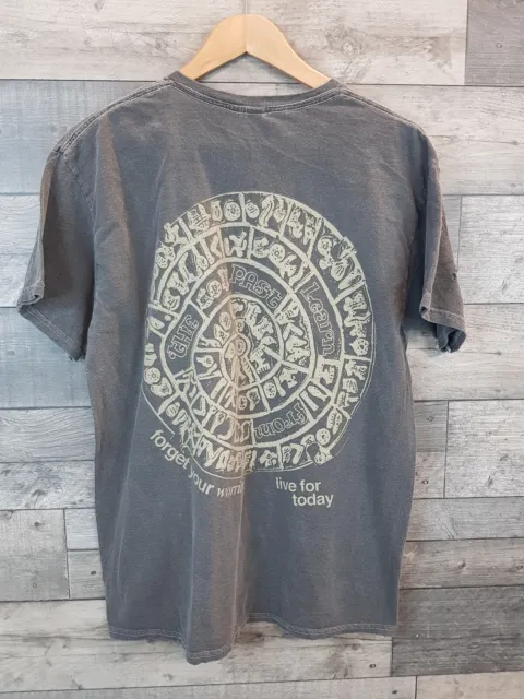 Urban Outfitters Graphic Tee T Shirt Small Grey Back Print Boho Mandala Tribal *