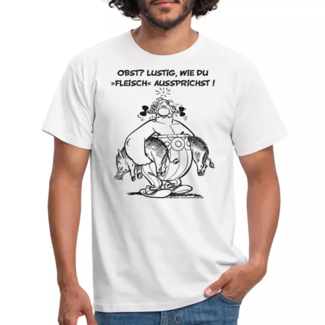 Asterix und Obelix Fleisch Obst Sprüche Männer T-Shirt