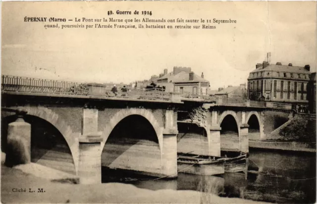 CPA Guerre de 1914-Épernay - Le Pont sur la Marne que les (741641)