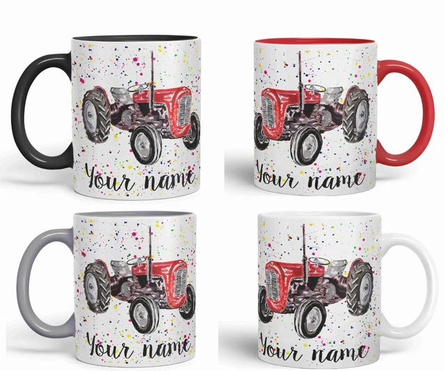 Personalisierte 'Dorfkind' Tasse Mit Traktor-Motiv – 300 Ml Keramikbecher Für Landleben-Fans