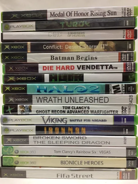 Xbox 360 - 16 Video Games Bundle Joblot Mixed Die Hard Batman Ironman Hulk  Etc
