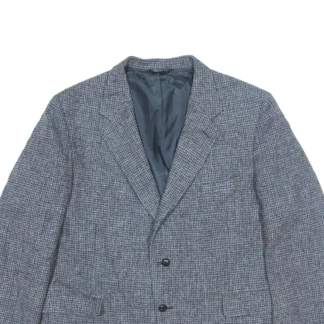 Vintage Kuppenheimer Harris Blazer Tweed Jacke grau Wolle 90er Jahre Herren XL 2