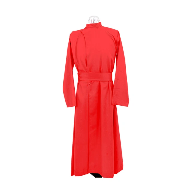 Bambino Server Doppio Seno Abito Talare Romano Cattolico Vestaglia Liturgical