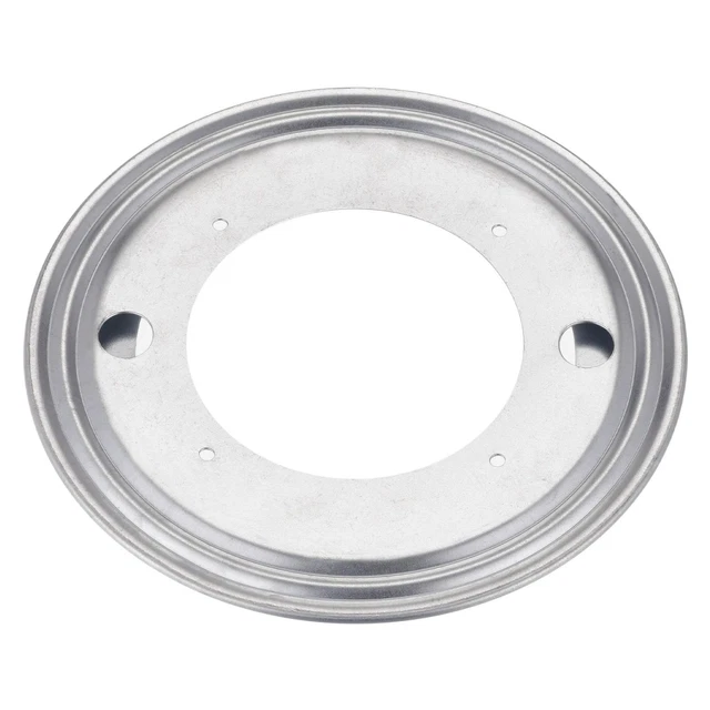 8" Lazy Susan Giratoria Placa 360 Grado Soporte, Redonda Plateado Tono