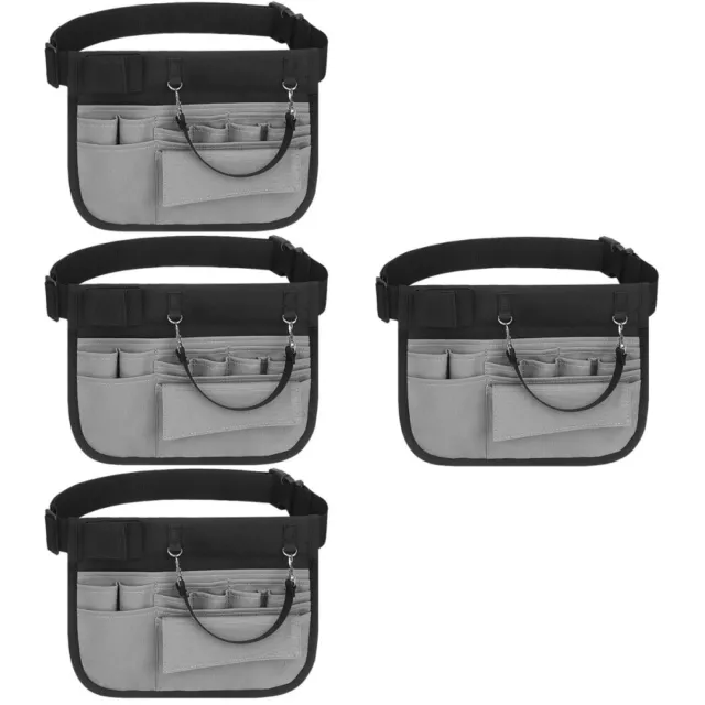 4 PCS Tool Storage Bag Waist Apron with Pockets for Women Belt