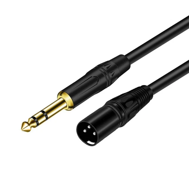 Stereo 1/4 Inch TRS Male to Male Balanced Audio Cable 6.35 mm to XLR