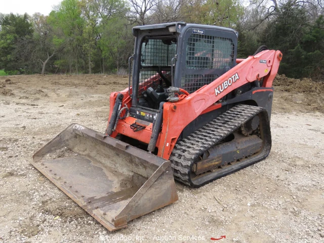 2014 Kubota SVL90-2 High Flow Skid Steer Track Loader Cab Crawler Bucket bidadoo