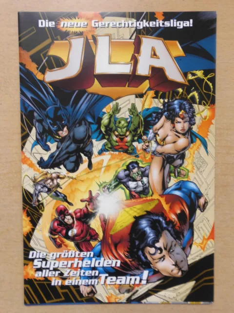 Werbeflyer für JLA von Dino Comics 14 Seiten mit Poster Kevin Maguire