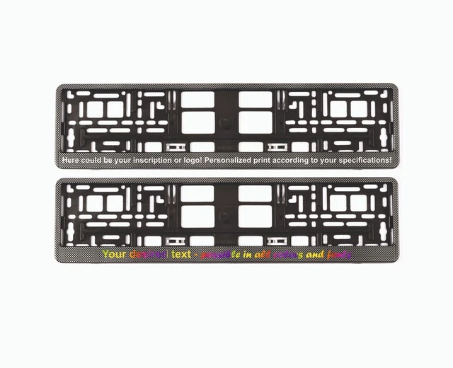 Copertura Targa Policarbonato Portatarga In Plastica Cromata E - Foto 7