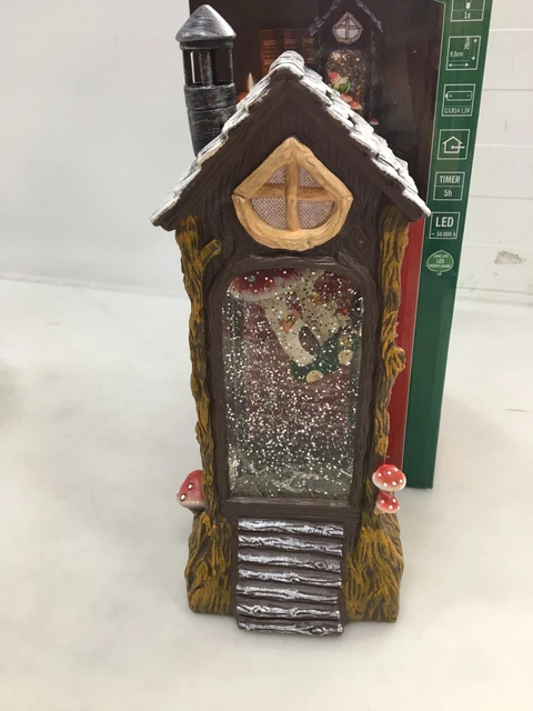 Linterna enana Konstsmide con setas 29 cm - marrón