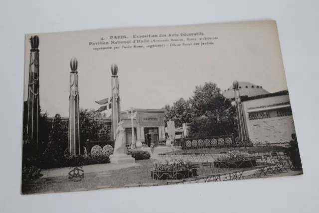 CPA Exposition Arts Décoratifs 1925 Paris Pavillon d'Italie et Pavillon Baccarat