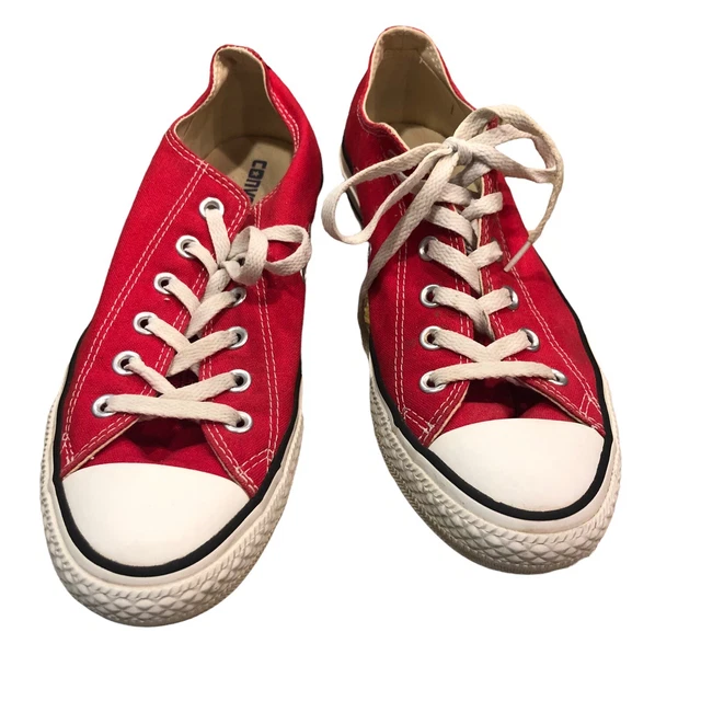 Converse Unisex All Star Low Top Sneaker M9696  Red Men’s 6 Women’s 8